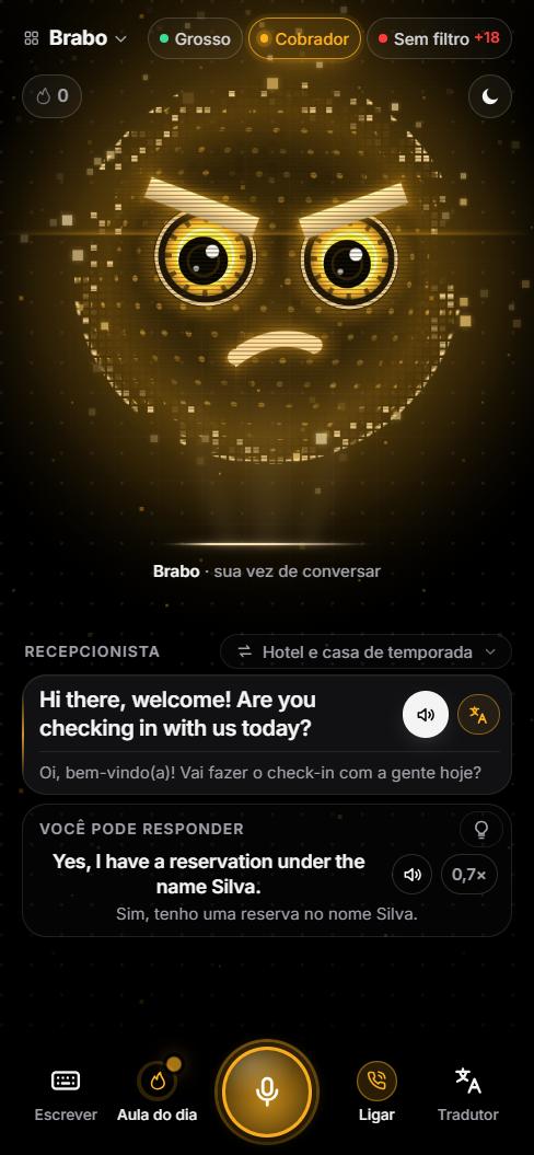 O Brabo Cobrador, holograma âmbar