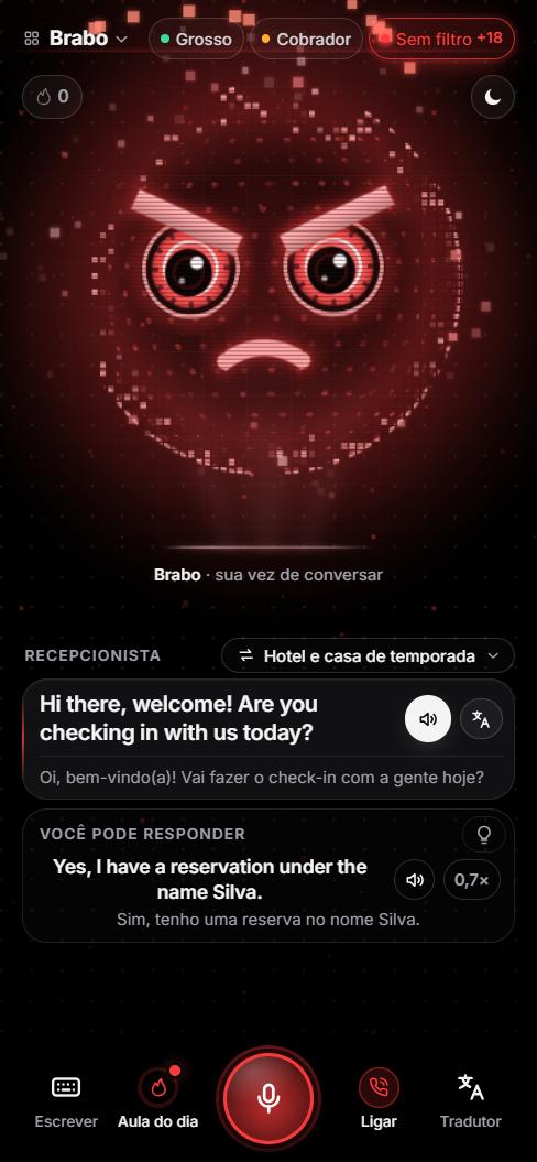 O Brabo Sem filtro, holograma vermelho